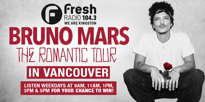 See Bruno Mars in Vancouver!